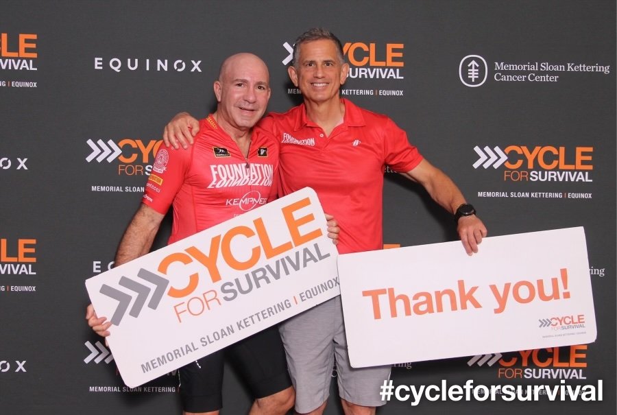 Team members at a fundraising event